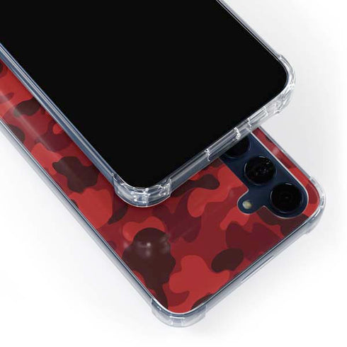 Red Street Camo Galaxy A35 5G Clear Case